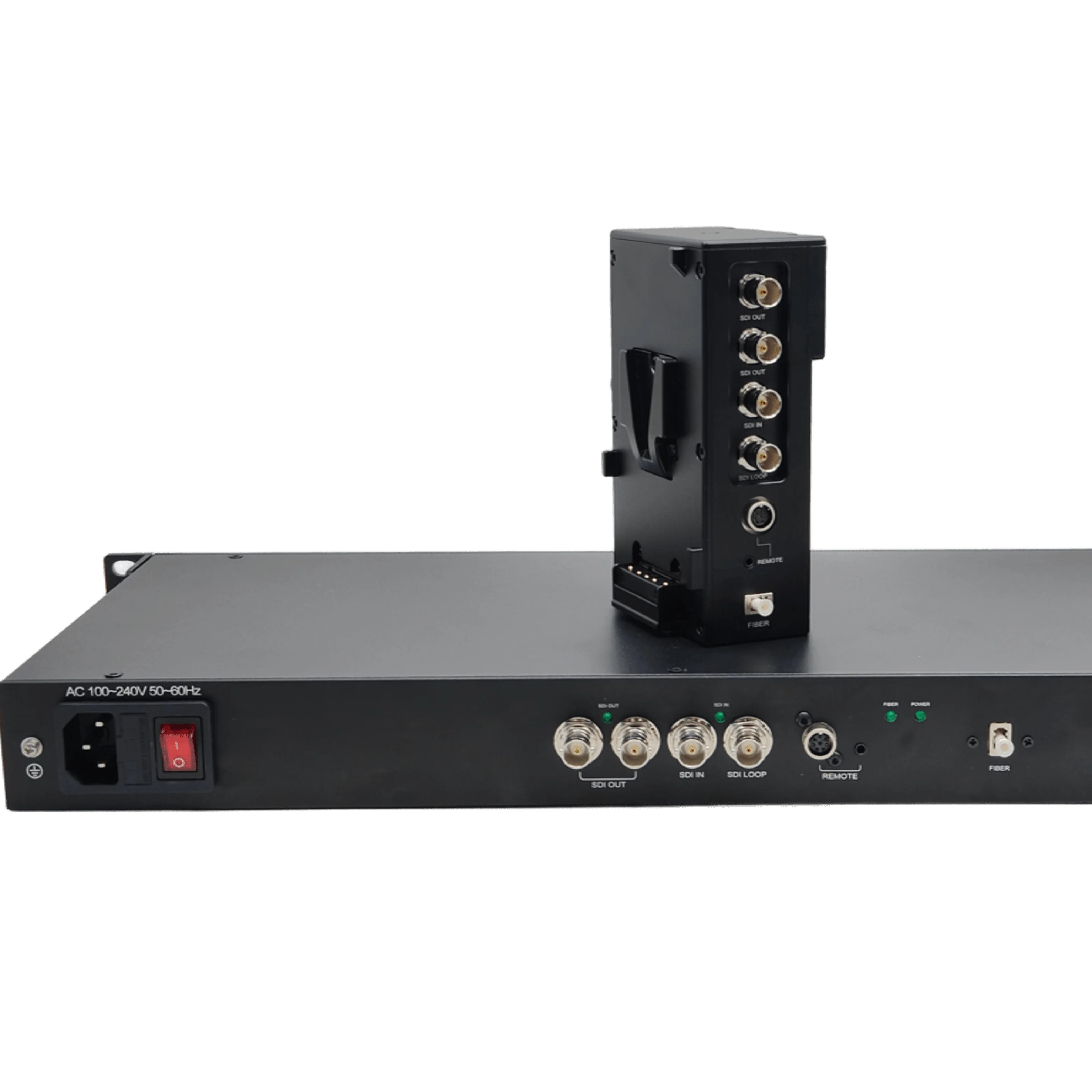 4K EFP Camera Signals Transmission System 12G SDI Video Fiber Converter, CCU Remote Control, SMPTE Fibre Connector
4K EFP Camera Signals Transmission System 12G SDI Video Fiber Converter, CCU Remote Control, SMPTE Fibre Connector