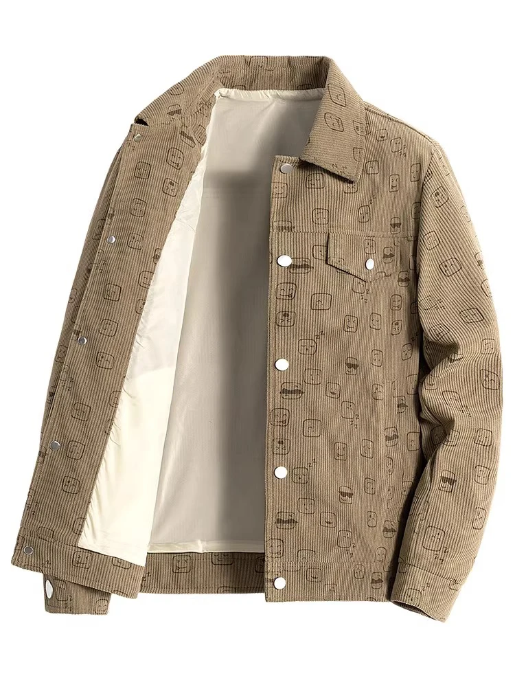 Мужская вельветовая куртка: новая осенне-зимняя модель с отложным воротником, универсальная, в корейском стиле, молодежная, трендовая, брендовая мужская одежда
Мужская вельветовая куртка: новая осенне-зимняя модель с отложным воротником, универсальная, в корейском стиле, молодежная, трендовая, брендовая мужская одежда