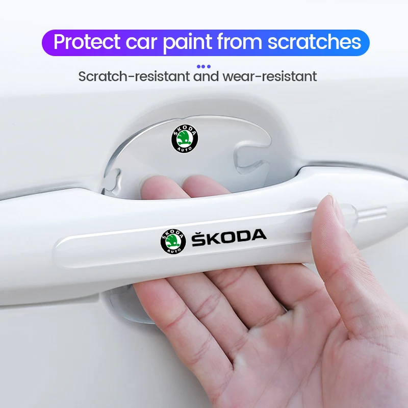 4/8Pcs Car Door Handle Sticker Protective Film Decals Accessories For Skoda Octavia MK2 MK3 2 3 A7 Fabia Karoq Kodiaq Rapid
4/8Pcs Car Door Handle Sticker Protective Film Decals Accessories For Skoda Octavia MK2 MK3 2 3 A7 Fabia Karoq Kodiaq Rapid