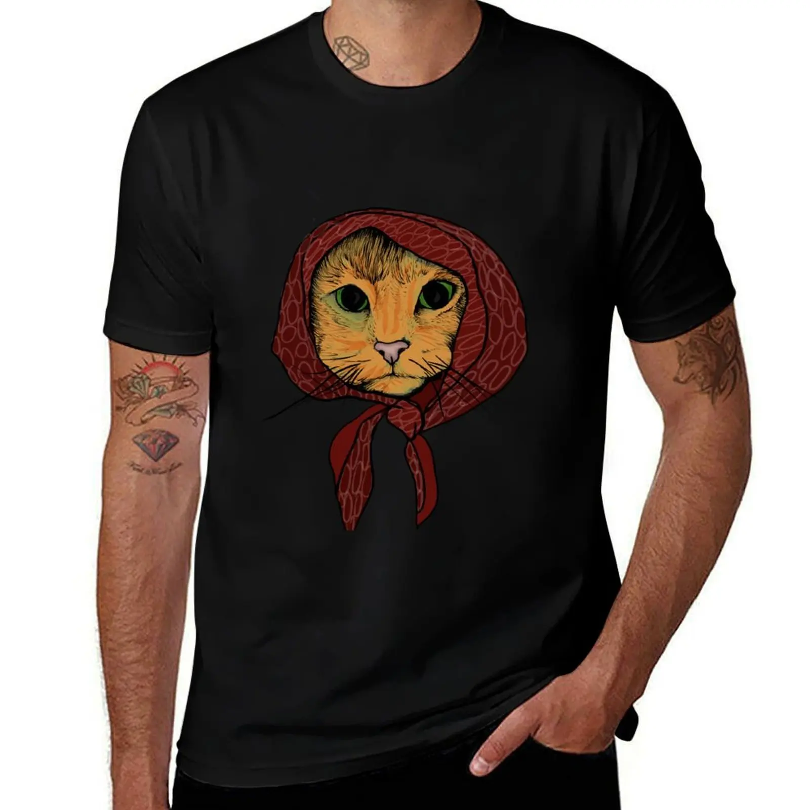 Babushcat print T-Shirt Relaxed Casual Short Sleeve Tee
Babushcat print T-Shirt Relaxed Casual Short Sleeve Tee