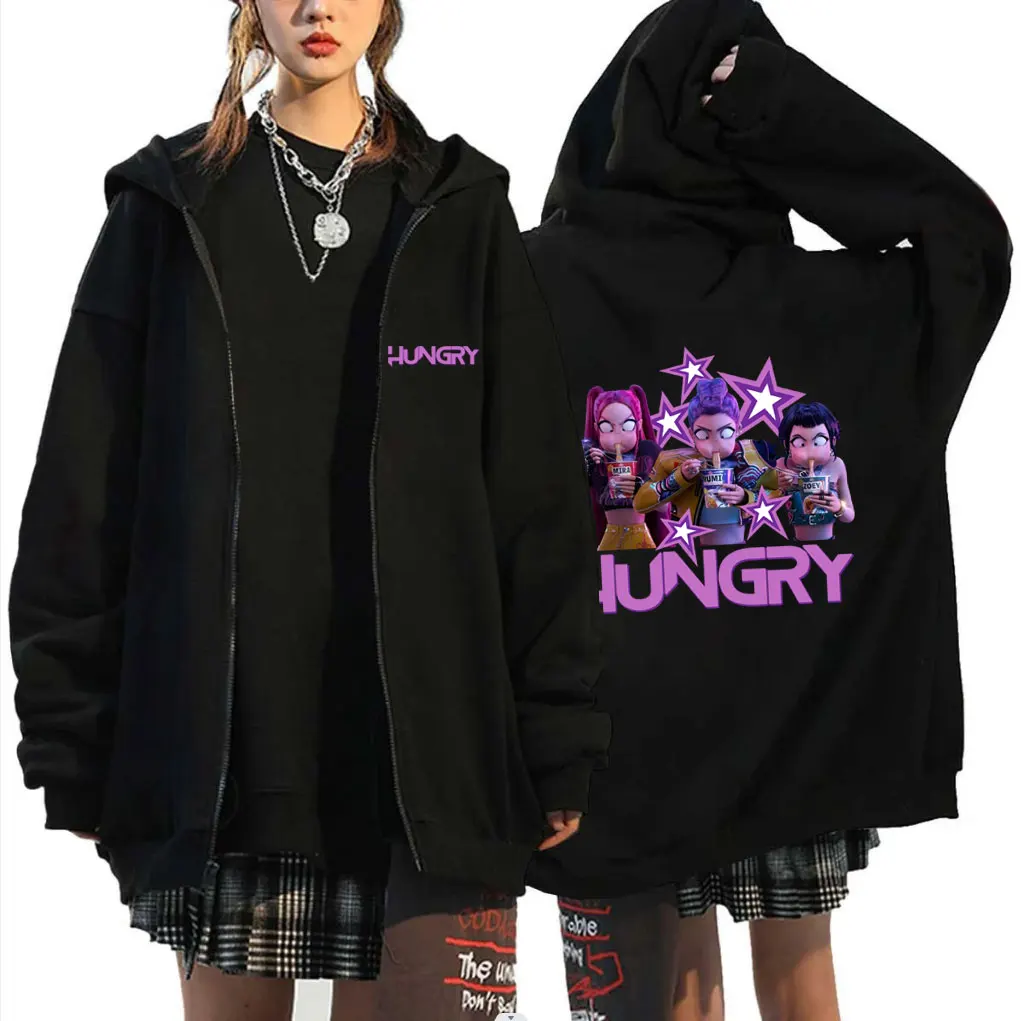Kpop Demon Hunters Zipper Hoodie Cute Funny Rumi Mira Zoey Eat Ramen Zip Up Hoodies Men Women Fashion Cartoon Trend Streetwear
Kpop Demon Hunters Zipper Hoodie Cute Funny Rumi Mira Zoey Eat Ramen Zip Up Hoodies Men Women Fashion Cartoon Trend Streetwear