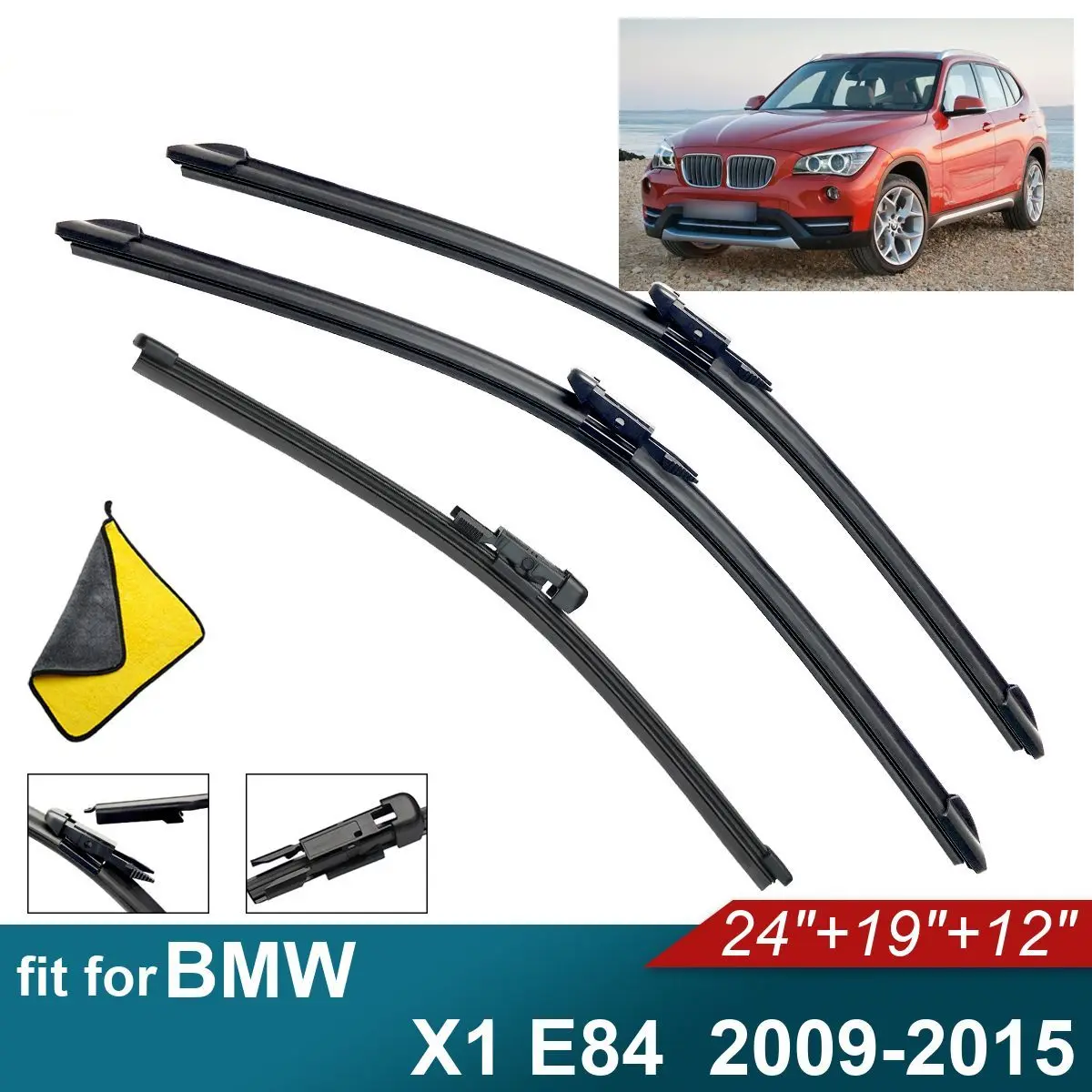 Car Windshield Wiper Blades Fit For BMW X1 E84 Rear Wiper Blades Soft Rubber Auto Front Windscreen
Car Windshield Wiper Blades Fit For BMW X1 E84 Rear Wiper Blades Soft Rubber Auto Front Windscreen