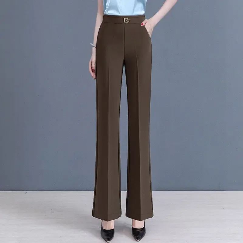 Office Lady Fashion Coffee Flare Pants Spring Autumn Korean Women Elastic High Waist Slim All-match Street Casual Trousers Z221
Office Lady Fashion Coffee Flare Pants Spring Autumn Korean Women Elastic High Waist Slim All-match Street Casual Trousers Z221