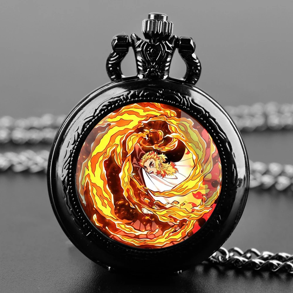 Demon Slayer Kimetsuno Yaiba Rengoku Kyojuro Quartz Pocket Watch Men Women Pendant Necklace Chain Clock Watch Jewelry Gifts
Demon Slayer Kimetsuno Yaiba Rengoku Kyojuro Quartz Pocket Watch Men Women Pendant Necklace Chain Clock Watch Jewelry Gifts