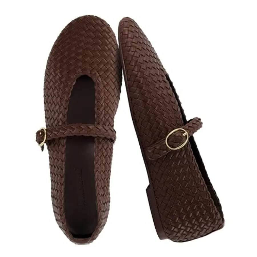 Bistro Mary Jane Flats for Women, Woven Ballet Flats Shoes with Strap and Memory Foam for All-Day Comfort
Bistro Mary Jane Flats for Women, Woven Ballet Flats Shoes with Strap and Memory Foam for All-Day Comfort