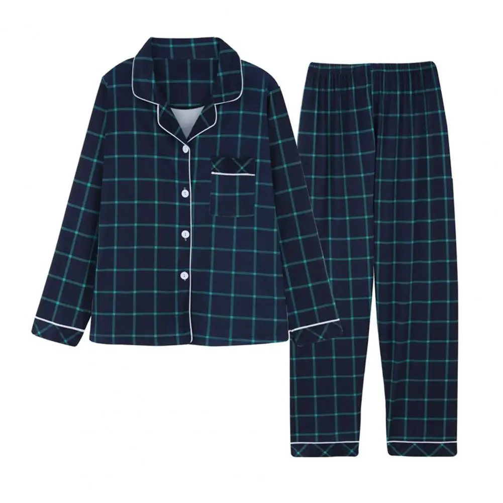Lightweight Loungewear Set Family Christmas Pajama Sets Plaid Long Sleeve Button-down Sleepwear Soft Holiday Lounge Two-piece
Lightweight Loungewear Set Family Christmas Pajama Sets Plaid Long Sleeve Button-down Sleepwear Soft Holiday Lounge Two-piece