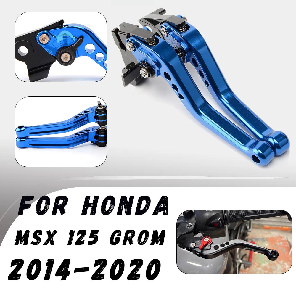 For Honda MSX 125 GROM 2014-2020 Motorcycle CNC Clutch Brake Levers Modified Horn Adjustable Folding Hand Lever Motorcycle Parts
For Honda MSX 125 GROM 2014-2020 Motorcycle CNC Clutch Brake Levers Modified Horn Adjustable Folding Hand Lever Motorcycle Parts