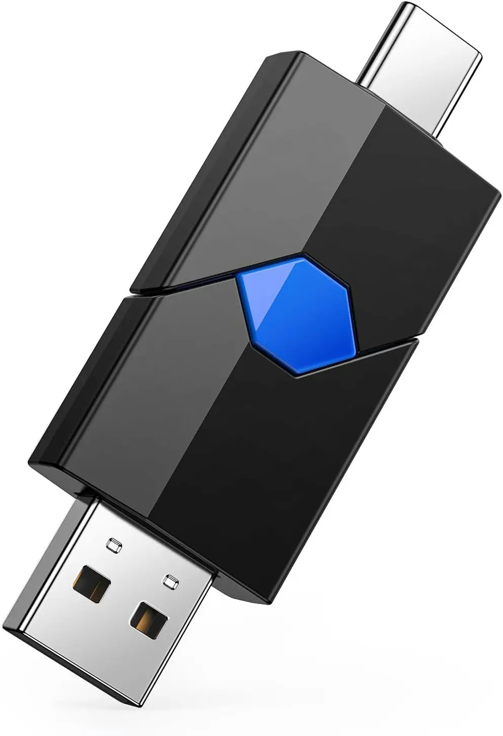 16GB USB 2.0 Flash Drive Type C + USB A Retractable Dual Drive for iPhone iPad Android Phones Tablets Laptops Computers
16GB USB 2.0 Flash Drive Type C + USB A Retractable Dual Drive for iPhone iPad Android Phones Tablets Laptops Computers