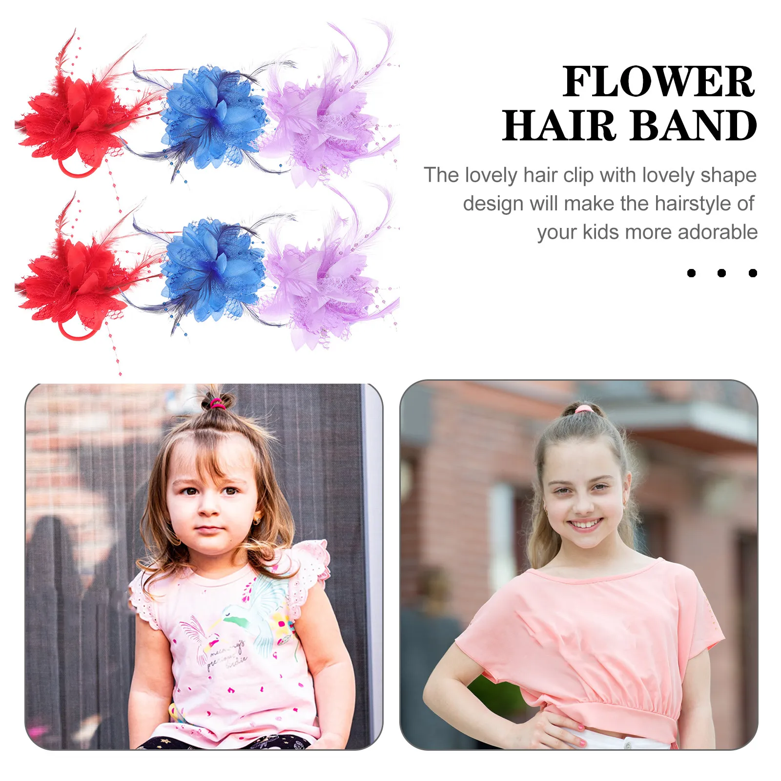 6Pcs Elastic Flower Hair Bands Hair Ties for Toddler Girls Lovely Ponytail Holders Party Photo Family Events
6Pcs Elastic Flower Hair Bands Hair Ties for Toddler Girls Lovely Ponytail Holders Party Photo Family Events