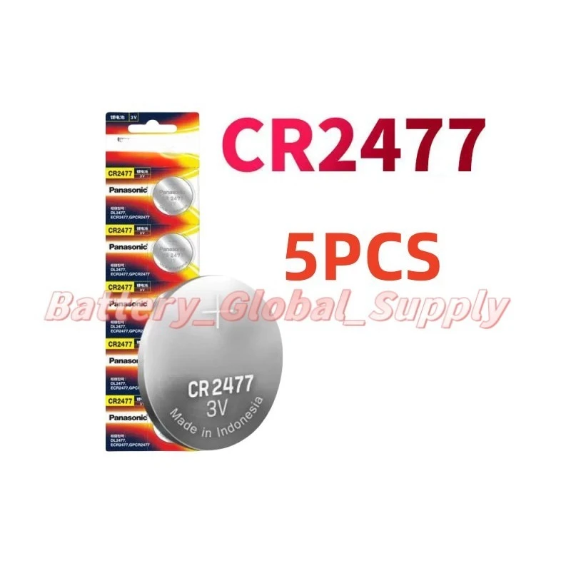 CR2477 3V Wide Temperature Button Cell Battery Equipment 5pcs New
CR2477 3V Wide Temperature Button Cell Battery Equipment 5pcs New