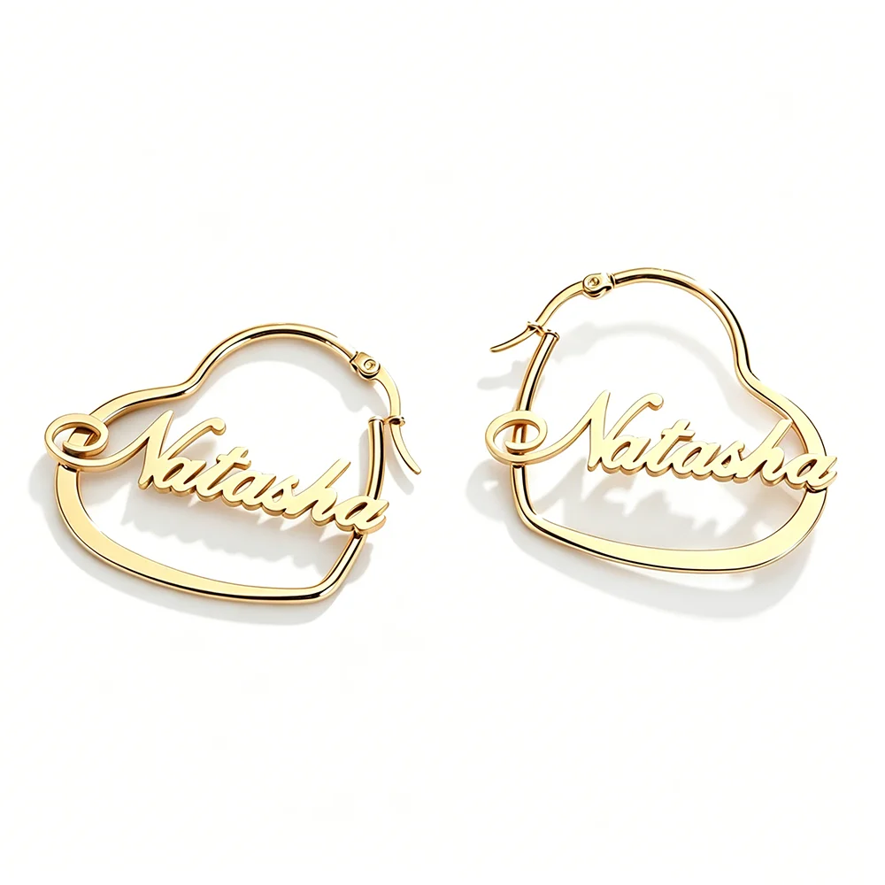 Custom Name Heart-Shaped Hoop Earrings—Personalized Engraved Stainless Steel Earrings, Perfect for Your Everyday Style
Custom Name Heart-Shaped Hoop Earrings—Personalized Engraved Stainless Steel Earrings, Perfect for Your Everyday Style