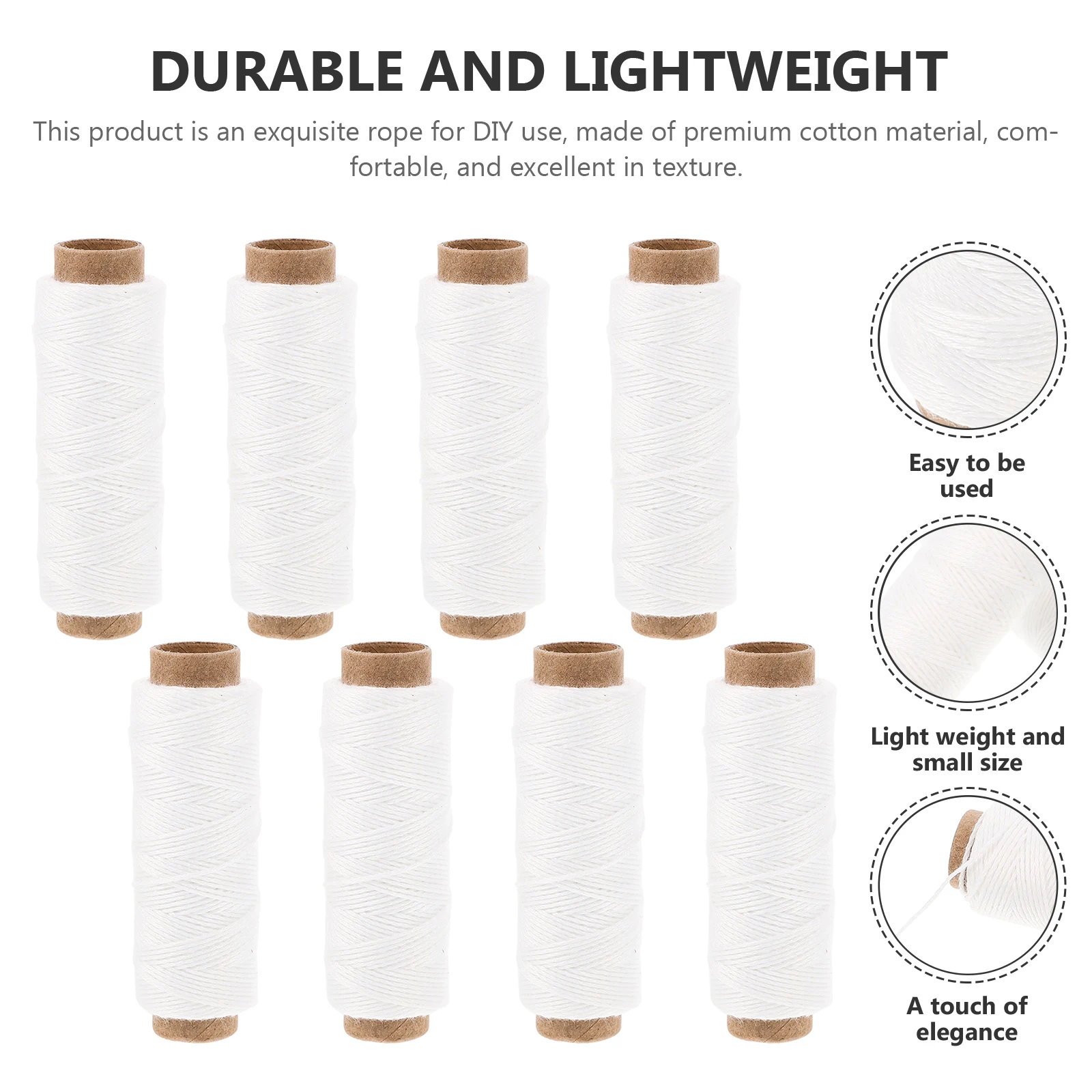 8pcs 8 Rolls Cotton Rope for Tying Rice Dumplings Sausages Meat Trussing Roasting DIY Crafts Wrapping Twine String Kitchen Food
8pcs 8 Rolls Cotton Rope for Tying Rice Dumplings Sausages Meat Trussing Roasting DIY Crafts Wrapping Twine String Kitchen Food