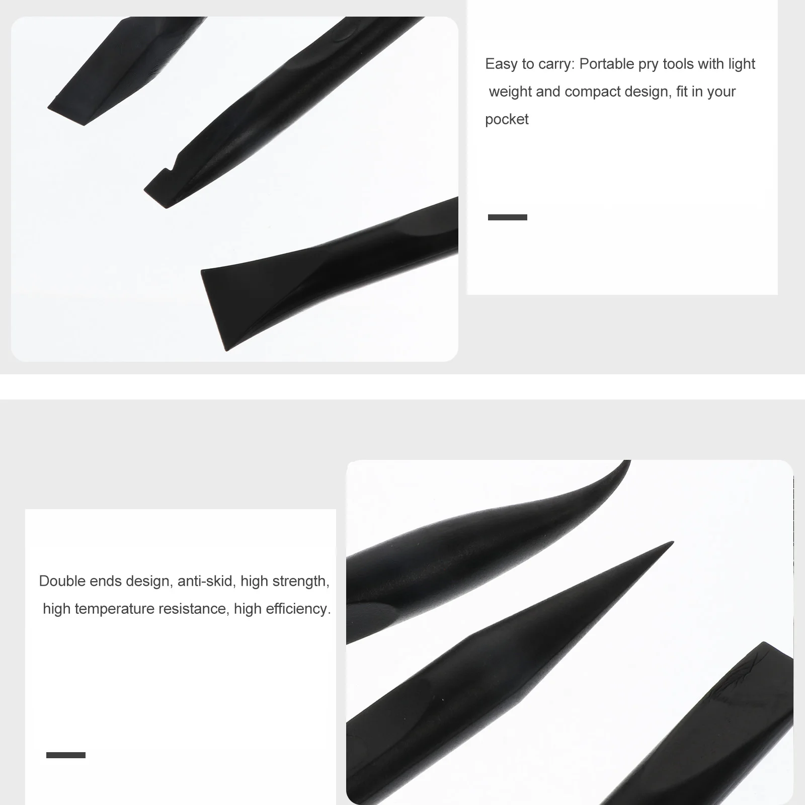 3 Pcs static Pry Bar Disassemble Rod Opening Double Head Stick Tool Double head Stick Lightweight Efficient Plastic Design
3 Pcs static Pry Bar Disassemble Rod Opening Double Head Stick Tool Double head Stick Lightweight Efficient Plastic Design