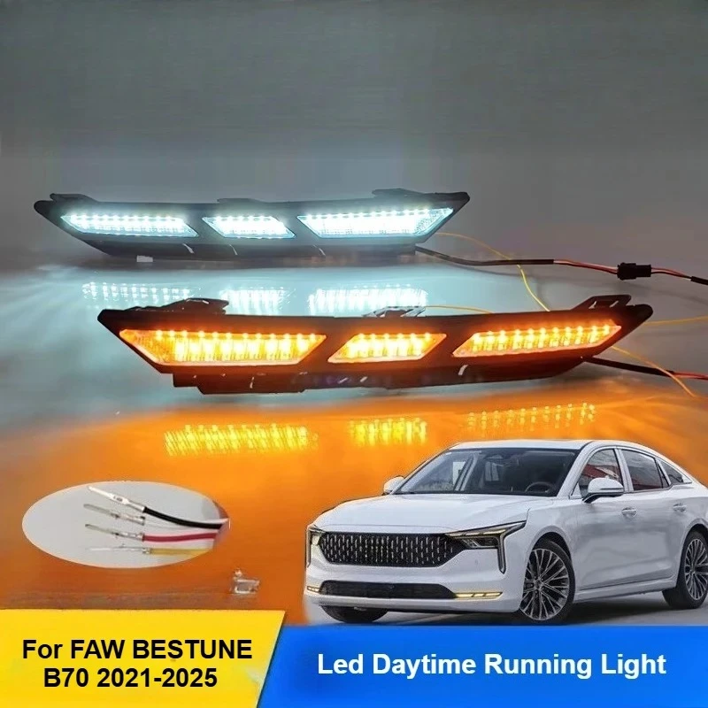 For FAW BESTUNE B70 2021-2025 Led Daytime Running Light Water Flowing Turn Signal Rear Bumper Light Modification Accessories
For FAW BESTUNE B70 2021-2025 Led Daytime Running Light Water Flowing Turn Signal Rear Bumper Light Modification Accessories
