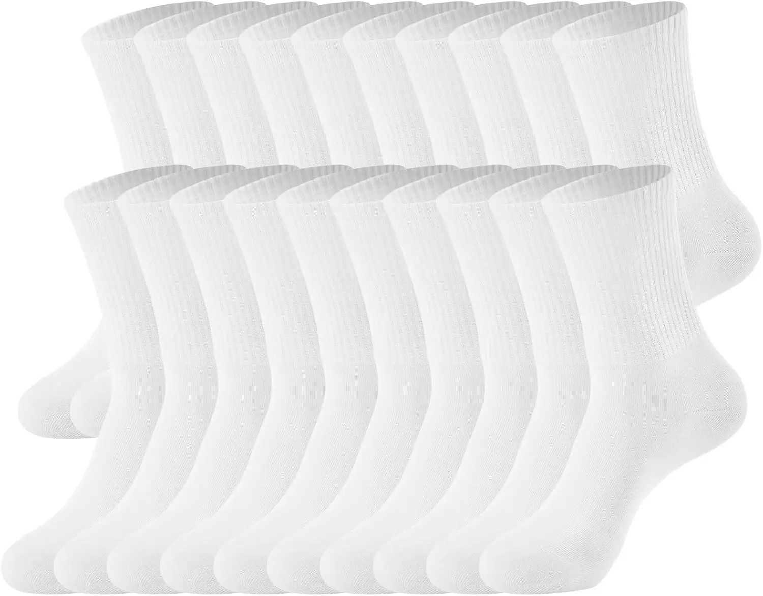 10/8 Pairs Women's Cotton Crew Socks - Soft Comfort for Business & Casual, Size 6-11
10/8 Pairs Women's Cotton Crew Socks - Soft Comfort for Business & Casual, Size 6-11