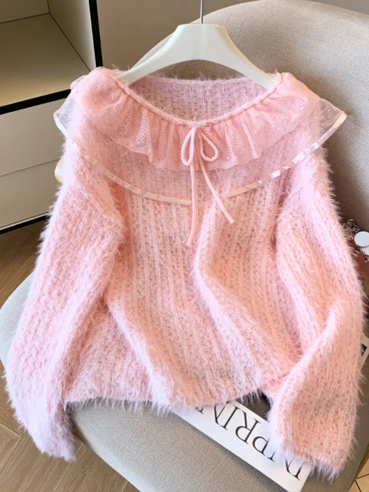 Мягкий уютный кружевной свитер с узлом, женский осенний новый свитер для поездок на работу, корейский свободный крой, длинный све, вязаный однотонный свитер
Мягкий уютный кружевной свитер с узлом, женский осенний новый свитер для поездок на работу, корейский свободный крой, длинный све, вязаный однотонный свитер