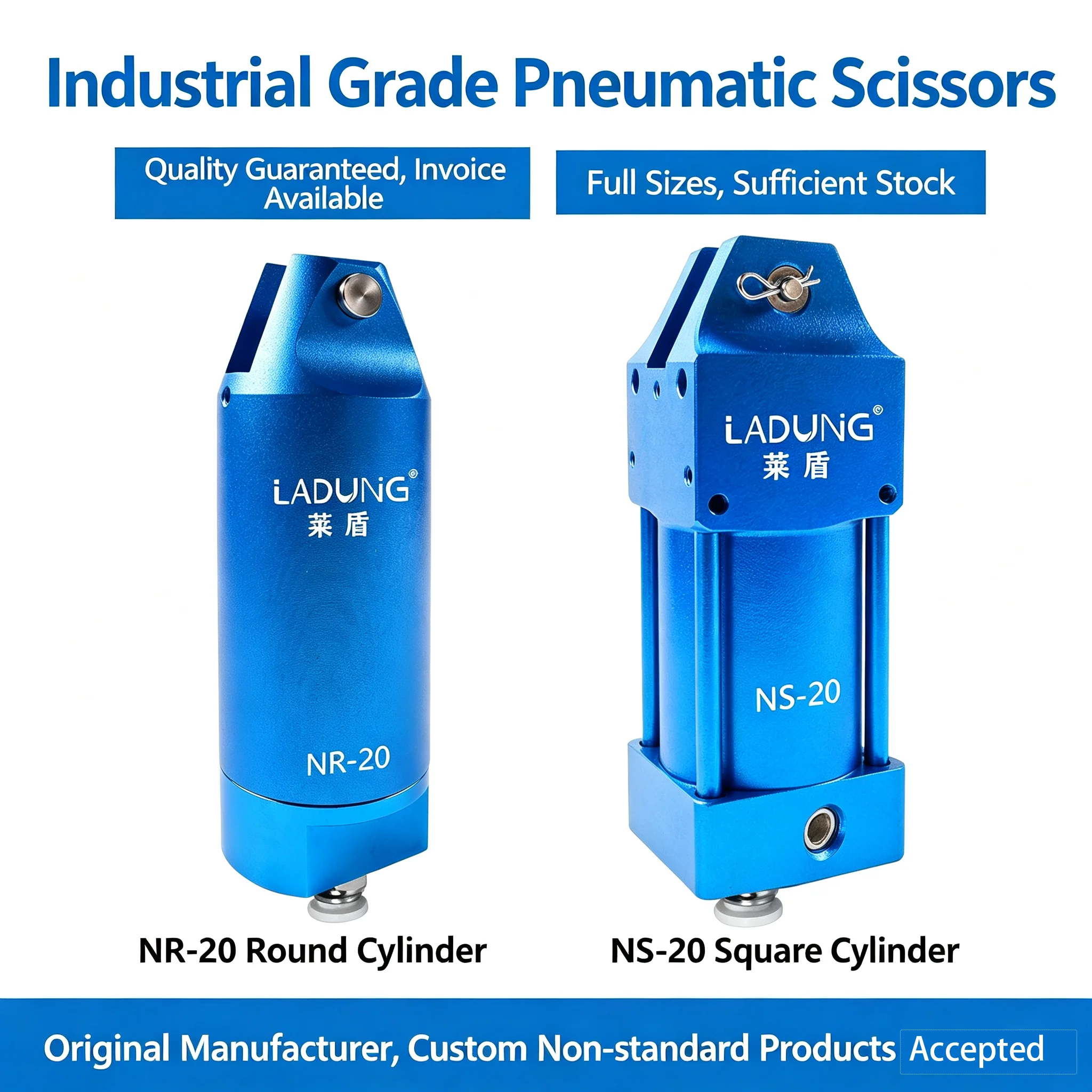 LADUNG Pneumatic Cutters NS-20/F5LSD/FD5 Extended Bevel Blade Head - Factory Direct Wholesale Robot Tool Air Nipper Shear
LADUNG Pneumatic Cutters NS-20/F5LSD/FD5 Extended Bevel Blade Head - Factory Direct Wholesale Robot Tool Air Nipper Shear