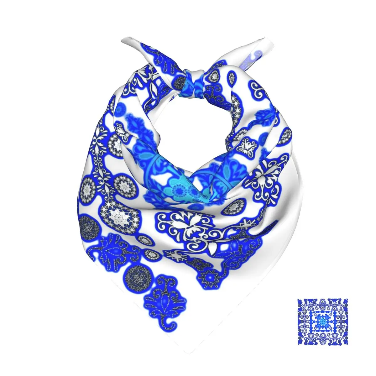 50cm*50cm Blue Print Scarf Head Hair Shawl Women Designer Scarfs Square Headband
50cm*50cm Blue Print Scarf Head Hair Shawl Women Designer Scarfs Square Headband