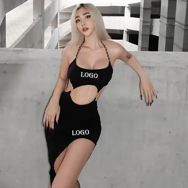 Custom LOGO Women's Summer New Fashion Sexy Open Back Hollow Split Slim Fit Dress Temperament
Custom LOGO Women's Summer New Fashion Sexy Open Back Hollow Split Slim Fit Dress Temperament