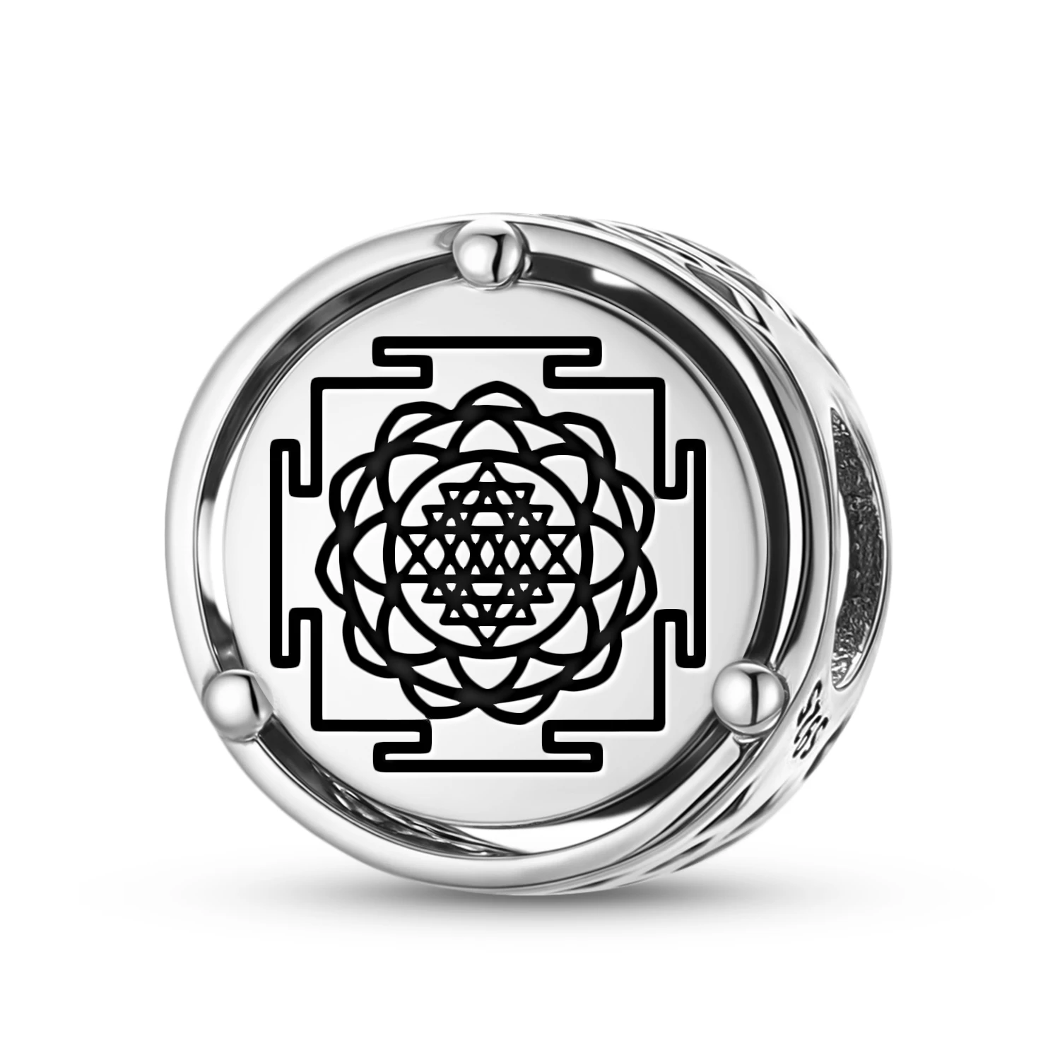 925 Sterling Silver Yantra Saraswati Yantra Charm Fit Original Bracelet Diy Jewelry Accessories Family Bead
925 Sterling Silver Yantra Saraswati Yantra Charm Fit Original Bracelet Diy Jewelry Accessories Family Bead