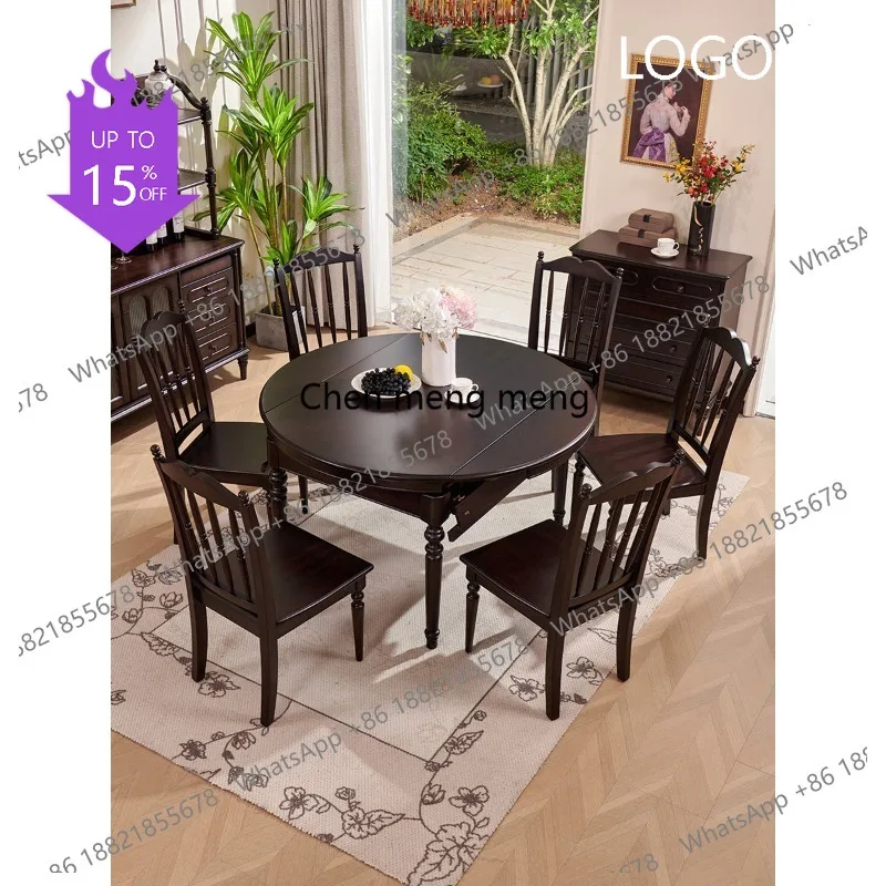 K178 American Solid Wood Dining Table and French Vintage Black Rectangular Table Living Room Home Dining Table High-End
K178 American Solid Wood Dining Table and French Vintage Black Rectangular Table Living Room Home Dining Table High-End
