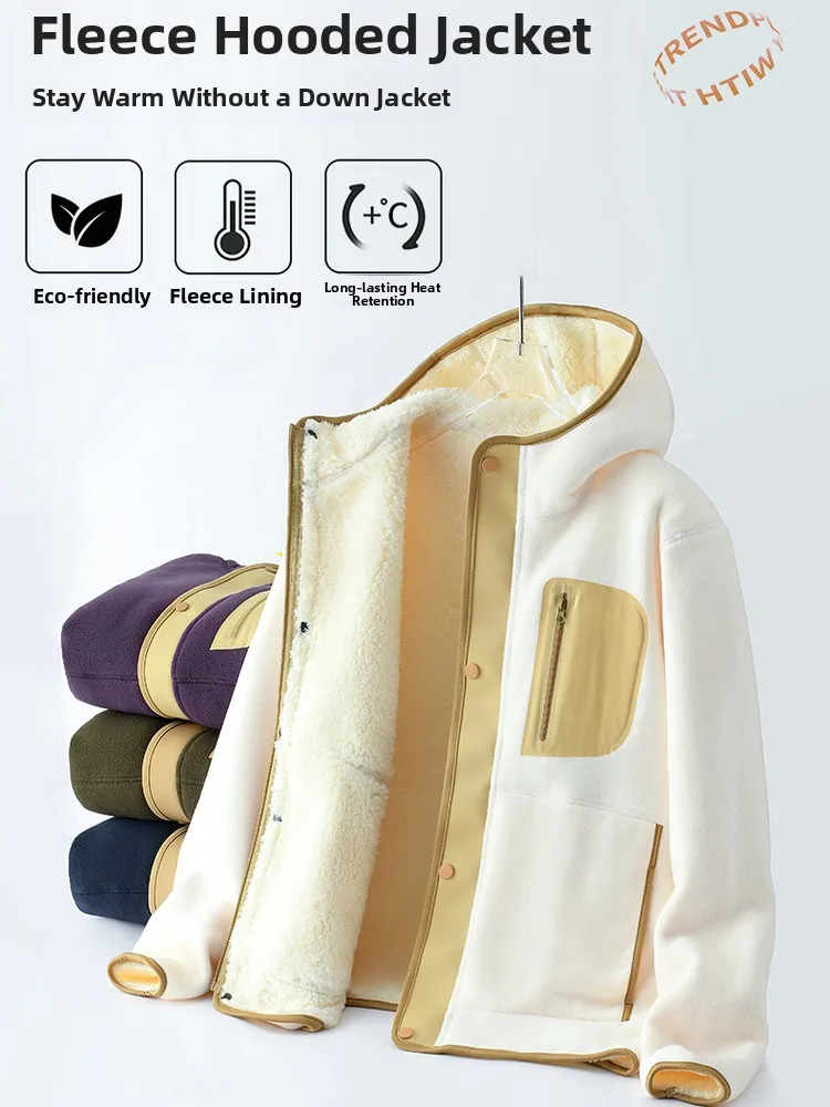 Warm Fleece Jacket Coat for Couples Men Women Standard Fit 3D Tailoring Commute Fashion Polyester Fiber Long Sleeve Coat
Warm Fleece Jacket Coat for Couples Men Women Standard Fit 3D Tailoring Commute Fashion Polyester Fiber Long Sleeve Coat
