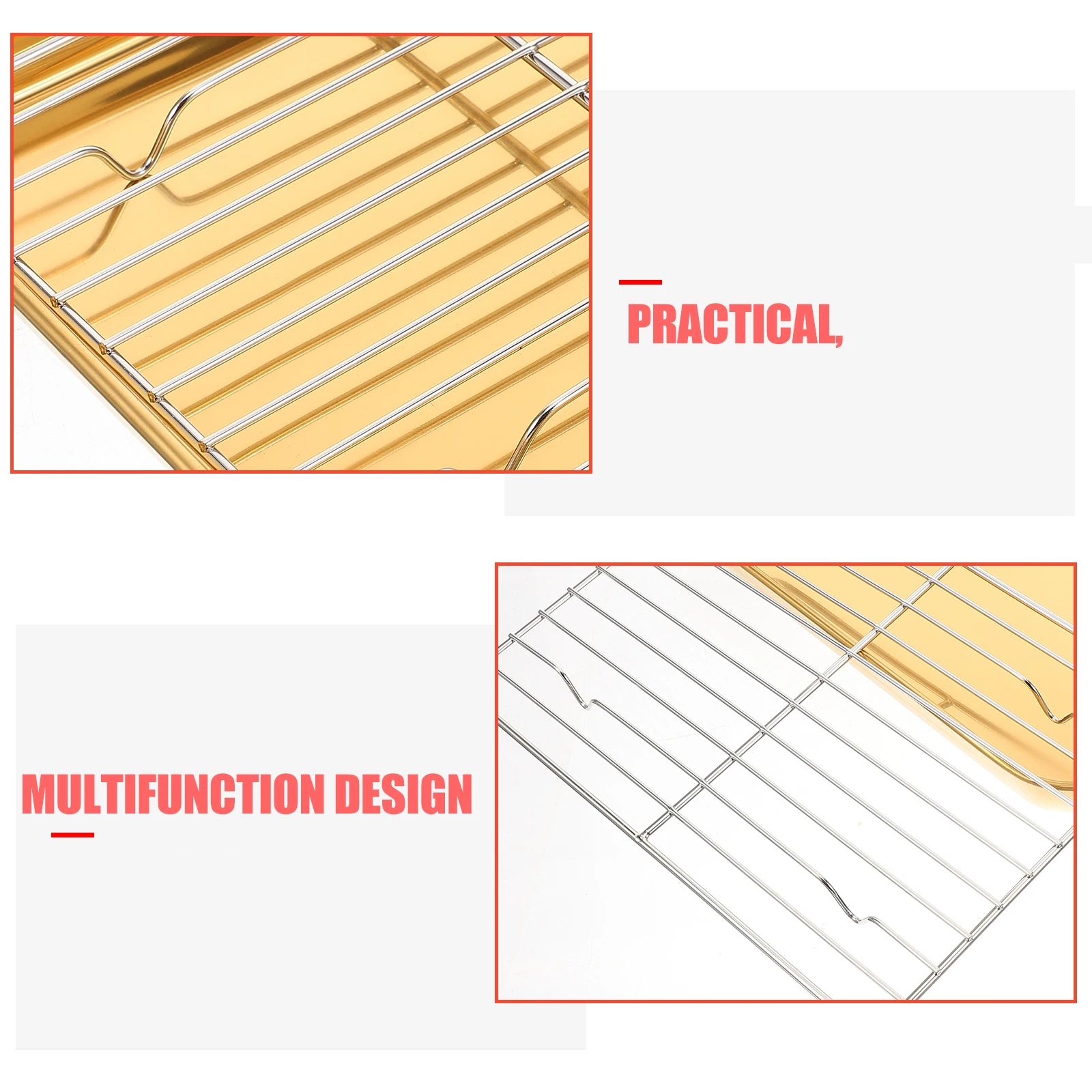 Fry Drain Pan Tray 23x17cm Golden Magnetic Oil Draining Plate Stainless Steel BBQ Snack Food Holder Lightweight Dessert Serving
Fry Drain Pan Tray 23x17cm Golden Magnetic Oil Draining Plate Stainless Steel BBQ Snack Food Holder Lightweight Dessert Serving