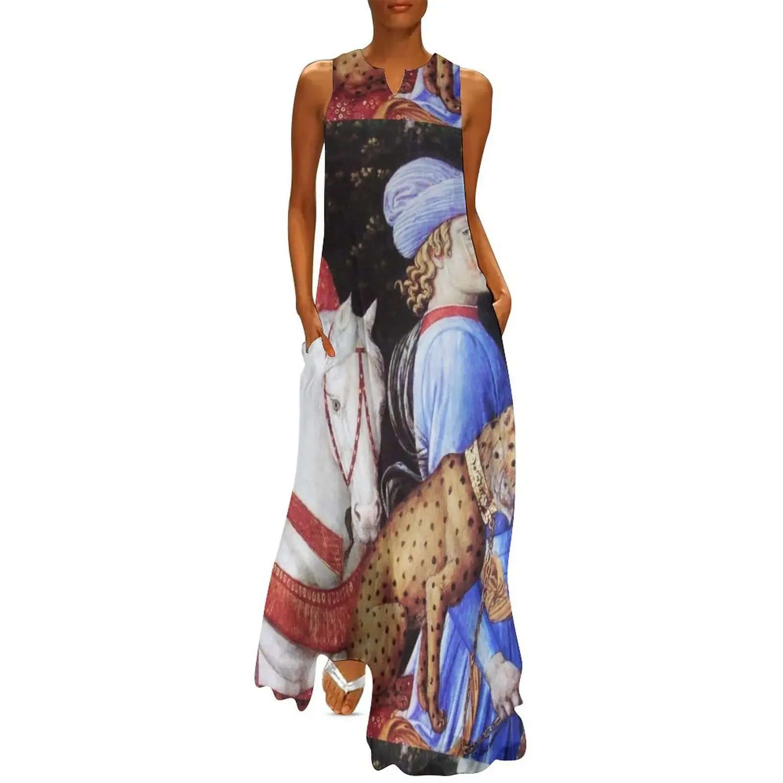 Procession of Magus Melchior / Horse Riders and Wild Cat Long Dress dress for women evening dresses women Dress
Procession of Magus Melchior / Horse Riders and Wild Cat Long Dress dress for women evening dresses women Dress