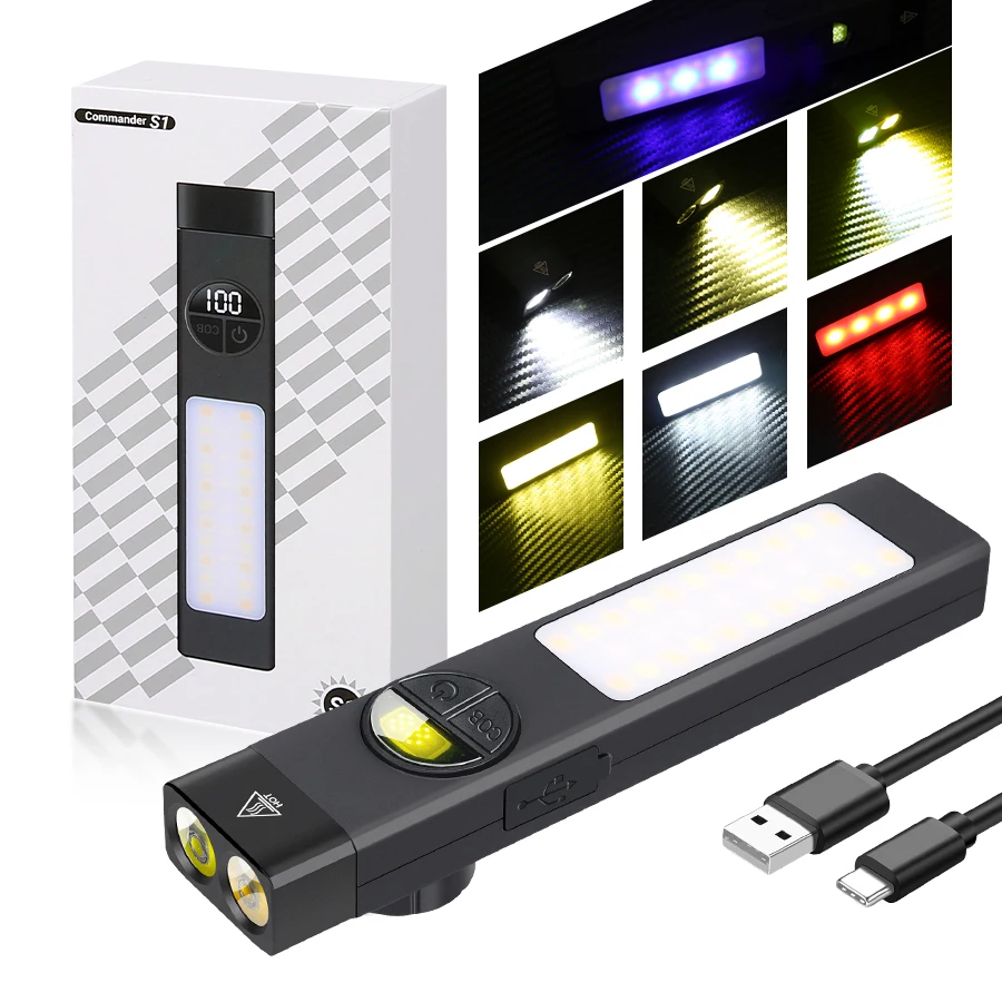 NEW Flashlight with 395nm UV Detection&Red Alert Light 8 Lighting Modes Digital Display Pen Clip Type-C Charging ABS Flashlight
NEW Flashlight with 395nm UV Detection&Red Alert Light 8 Lighting Modes Digital Display Pen Clip Type-C Charging ABS Flashlight