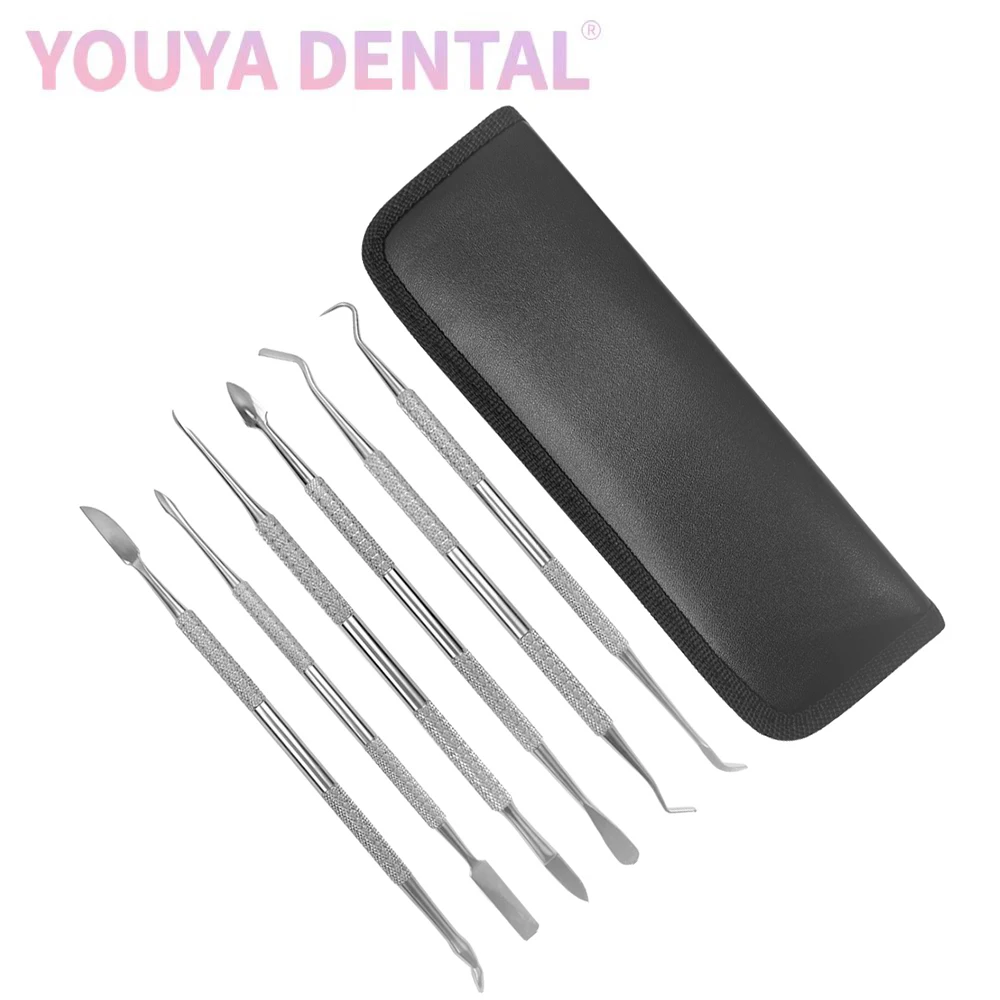 6PCS/Set Dental Stainless Steel Double-Sided Wax Carving Tools with Storage Bag Metal Sculpting Tools Clay Modeling clinic tools
6PCS/Set Dental Stainless Steel Double-Sided Wax Carving Tools with Storage Bag Metal Sculpting Tools Clay Modeling clinic tools