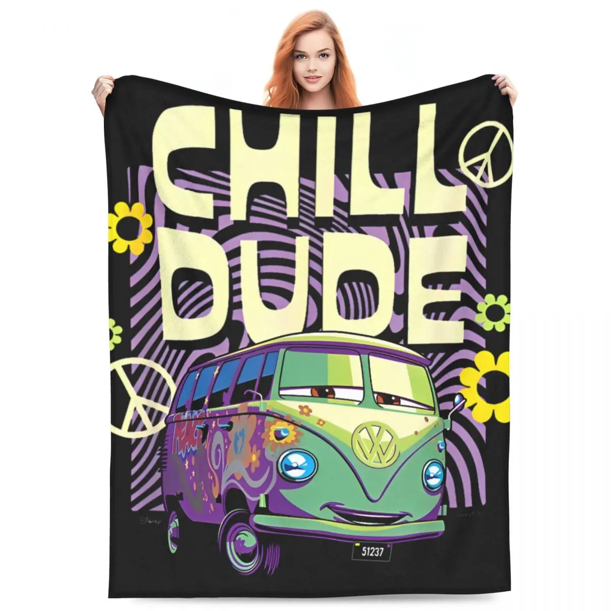 Супер мягкие одеяла для путешествий и офиса McQueen Cars Filmore Chill Dude, фланелевое покрывало
Супер мягкие одеяла для путешествий и офиса McQueen Cars Filmore Chill Dude, фланелевое покрывало