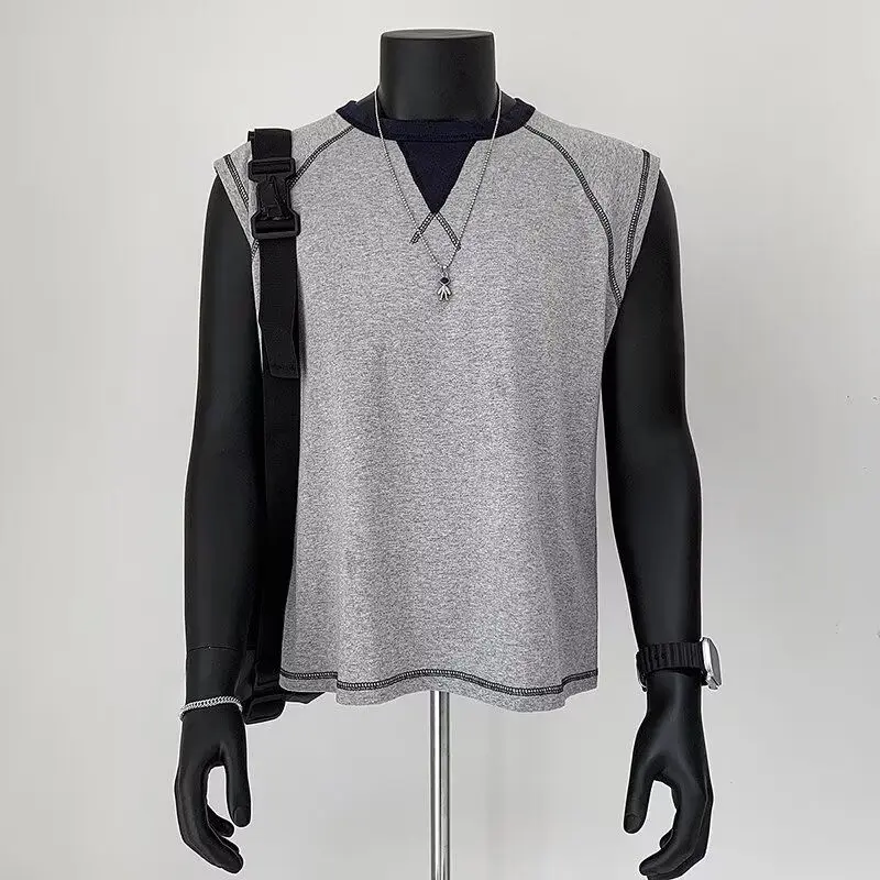 Loose Fit Men's Cotton Tank Top Svel Running Workout Summer Sportswear Casual Versatile Bright Stitch Color Blo T-irt
Loose Fit Men's Cotton Tank Top Svel Running Workout Summer Sportswear Casual Versatile Bright Stitch Color Blo T-irt