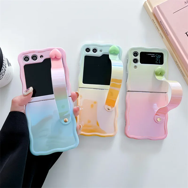 Gradient Color Strap Phone Case for Samsung Galaxy Z Flip 6 5 4 3 Protective Back Cover for ZFlip4 ZFlip5 ZFlip6 Case
Gradient Color Strap Phone Case for Samsung Galaxy Z Flip 6 5 4 3 Protective Back Cover for ZFlip4 ZFlip5 ZFlip6 Case