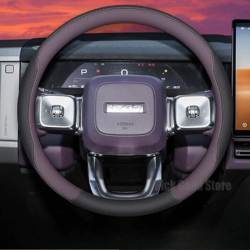 Leather Car Steering Wheel Cover For Chery iCAR V27 V23 JAECOO 7 J6 J7 J5 J8 Arrizo Series Non-slip Car Interior Accessories
Leather Car Steering Wheel Cover For Chery iCAR V27 V23 JAECOO 7 J6 J7 J5 J8 Arrizo Series Non-slip Car Interior Accessories