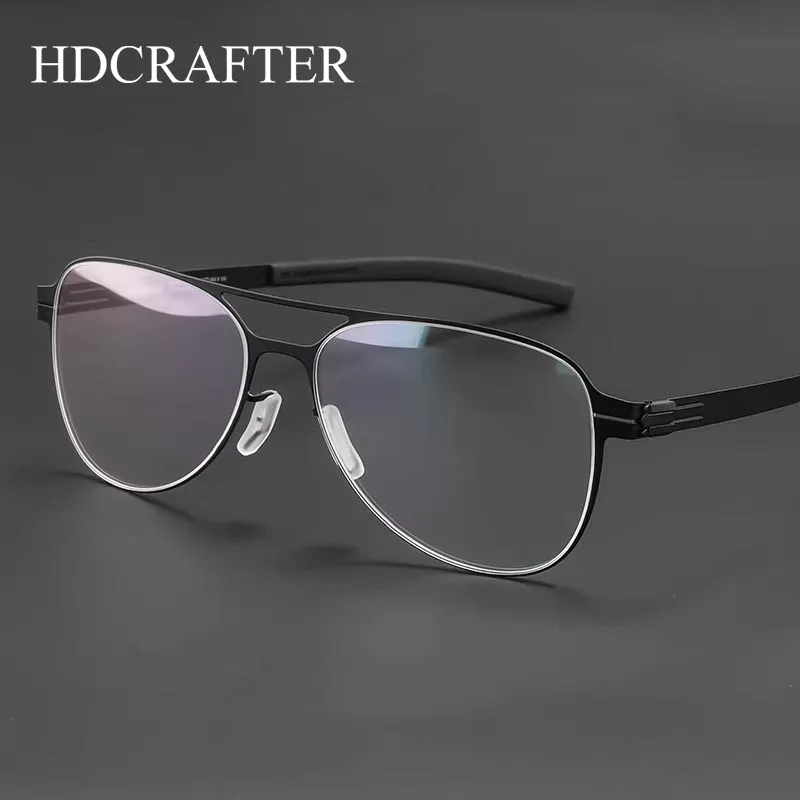 Оправа для очков HDCRAFTER Germany Pilot Style, мужская, ультратонкая, из титана с памятью формы, для коррекции близорукости, безвинтовая
Оправа для очков HDCRAFTER Germany Pilot Style, мужская, ультратонкая, из титана с памятью формы, для коррекции близорукости, безвинтовая