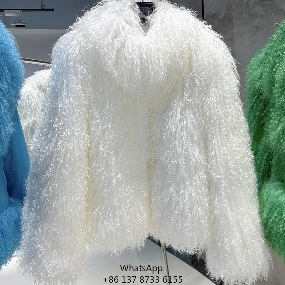 Зимняя монгольская куртка больших размеров 2025 года: пушистые меховые пальто и куртки из натуральной овчины для женщин, чисто белые
Зимняя монгольская куртка больших размеров 2025 года: пушистые меховые пальто и куртки из натуральной овчины для женщин, чисто белые