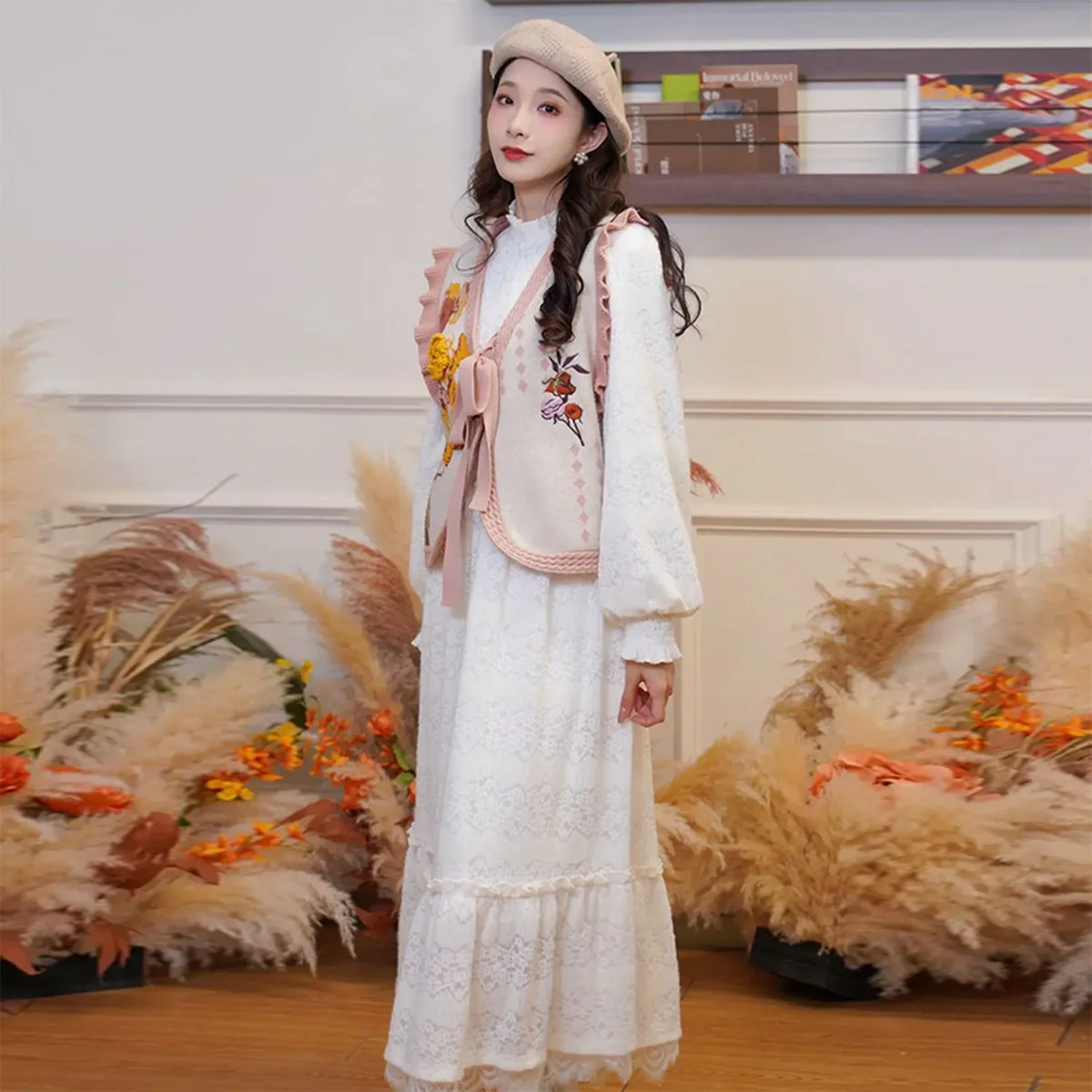 【summer staple】snow white sweet ruffle turtleneck floral plush dress
【summer staple】snow white sweet ruffle turtleneck floral plush dress