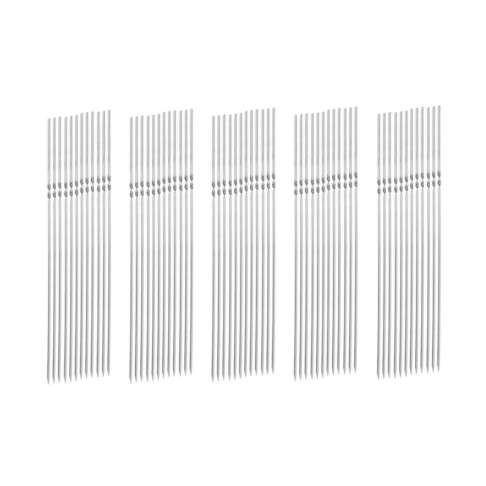 50 Pcs Thickened Barbecue Tag Reusable BBQ Skewer Stainless Steel Stick Skewers
50 Pcs Thickened Barbecue Tag Reusable BBQ Skewer Stainless Steel Stick Skewers