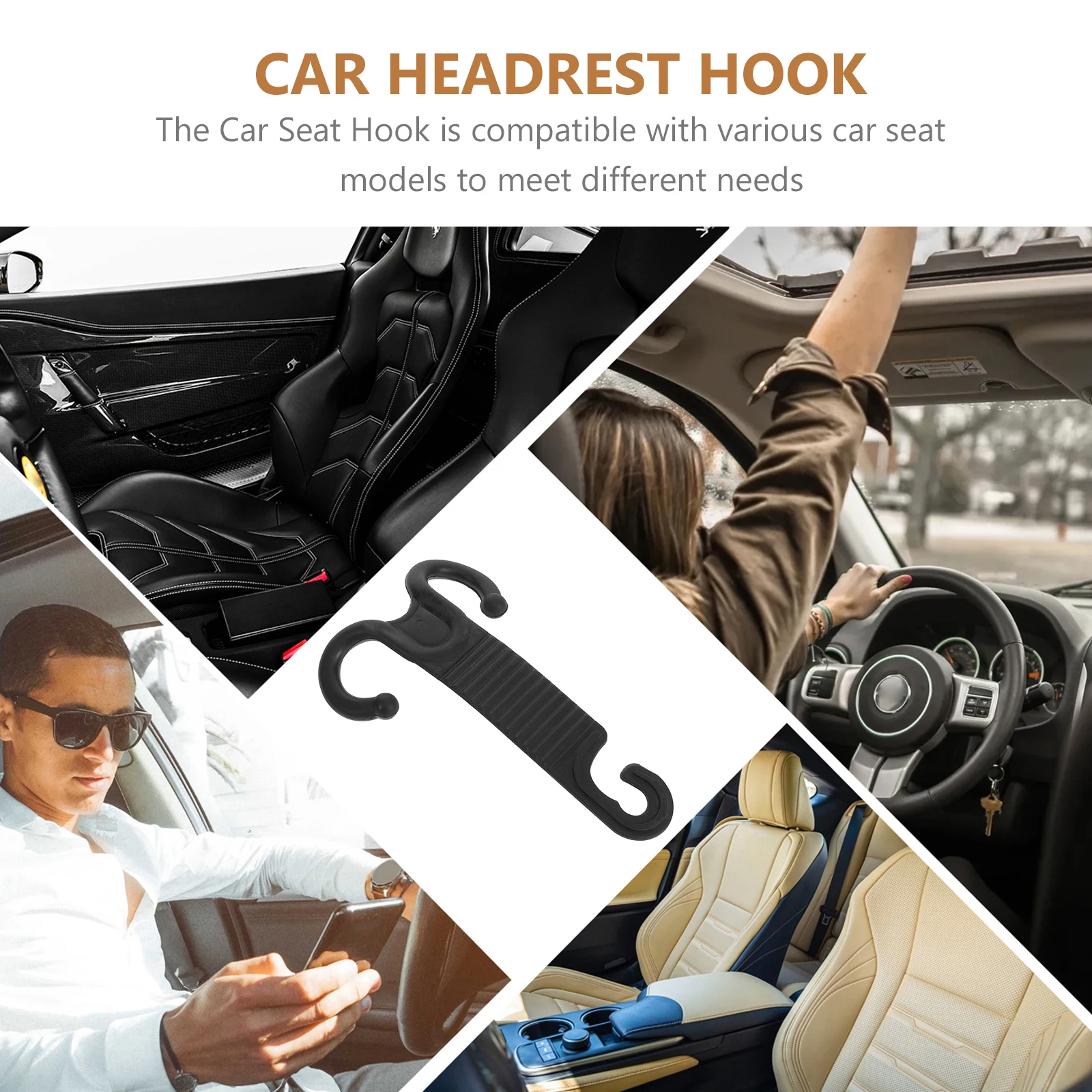 2pcs Double Headrest Hooks Car Seat Hanger Purse Trash Bag Coat Storage Vehicle Hooks Strong Capacity Compatible Models
2pcs Double Headrest Hooks Car Seat Hanger Purse Trash Bag Coat Storage Vehicle Hooks Strong Capacity Compatible Models