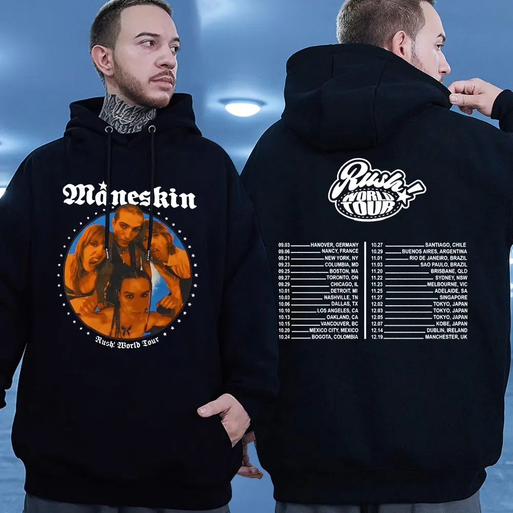 Толстовка с принтом музыкальной группы Maneskin World Tour для мужчин и женщин, Свитшот оверсайз в стиле хип-хоп, с капюшоном, модный Свободный пуловер в готическом стиле для мужчин
Толстовка с принтом музыкальной группы Maneskin World Tour для мужчин и женщин, Свитшот оверсайз в стиле хип-хоп, с капюшоном, модный Свободный пуловер в готическом стиле для мужчин