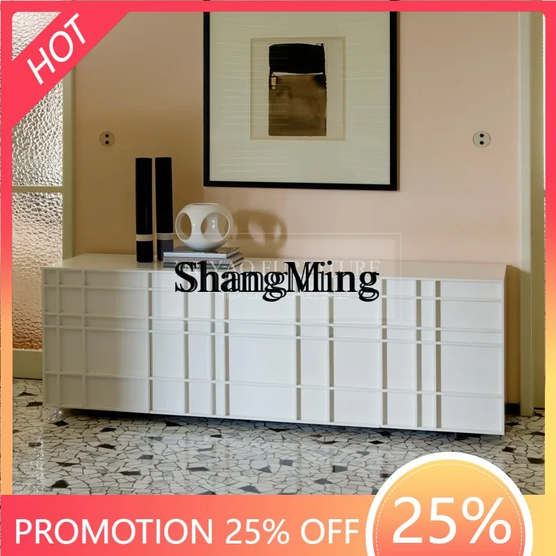 CL luxury TV cabinet cream white minimalist side decoration modern simple foyer entrance
CL luxury TV cabinet cream white minimalist side decoration modern simple foyer entrance