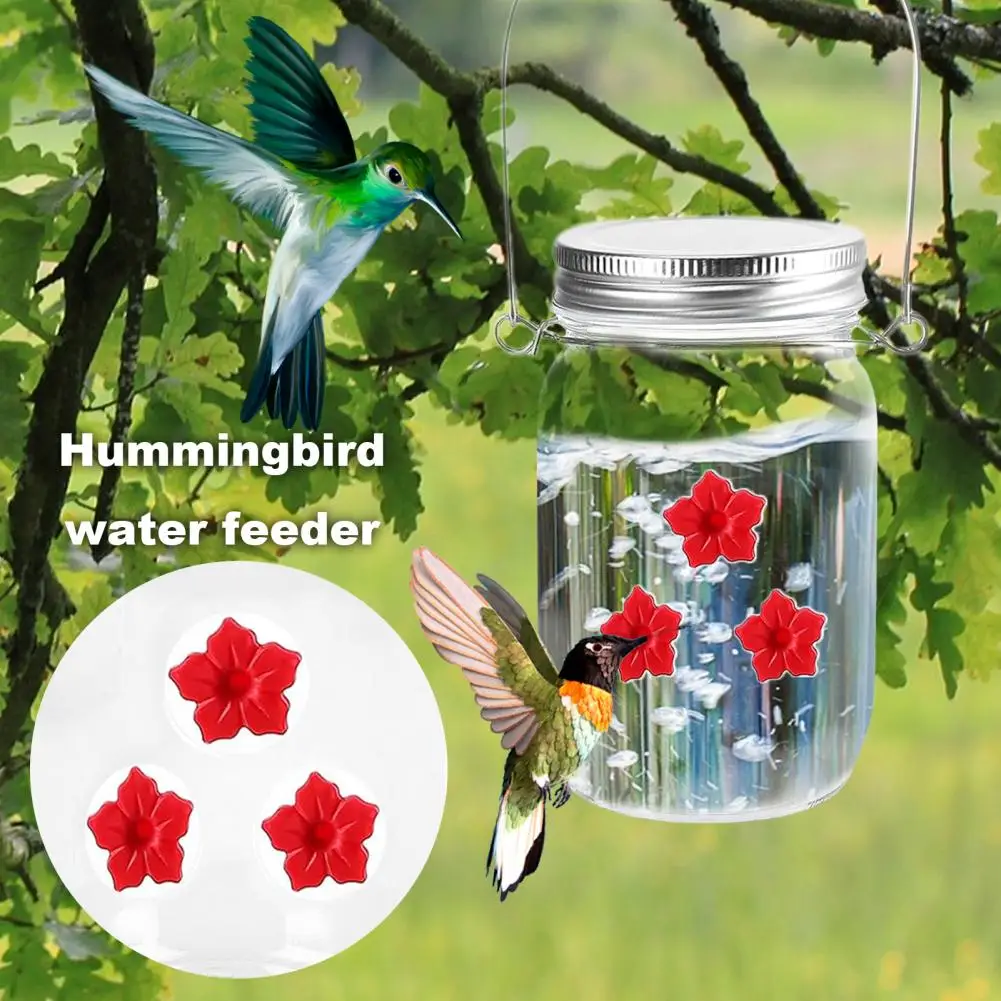 Easy Clean Hummingbird Feeder Hanging Mason Jar Hummingbird Feeder with 3 Holes Bird Supplies for Outdoor Garden 400ml Water
Easy Clean Hummingbird Feeder Hanging Mason Jar Hummingbird Feeder with 3 Holes Bird Supplies for Outdoor Garden 400ml Water
