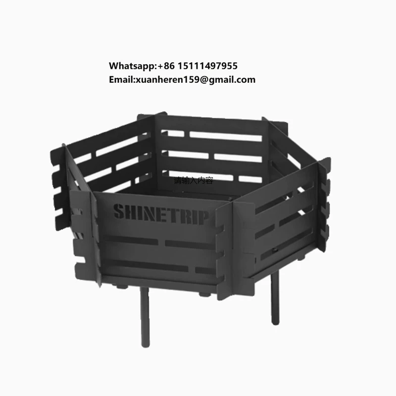 Carbon Steel Fire Pit for Camping Sturdy Portable Foldable Spark Arrestor Outdoor Fireplace Grill
Carbon Steel Fire Pit for Camping Sturdy Portable Foldable Spark Arrestor Outdoor Fireplace Grill