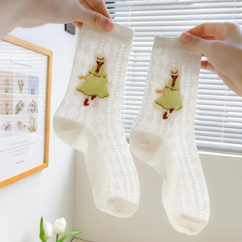 Socks Women Female Lovely Cute Kawaii Breathable Streetwear Summer White Mesh Thin Cotton Harajuku Sweet Style Lolita Sock Girl
Socks Women Female Lovely Cute Kawaii Breathable Streetwear Summer White Mesh Thin Cotton Harajuku Sweet Style Lolita Sock Girl