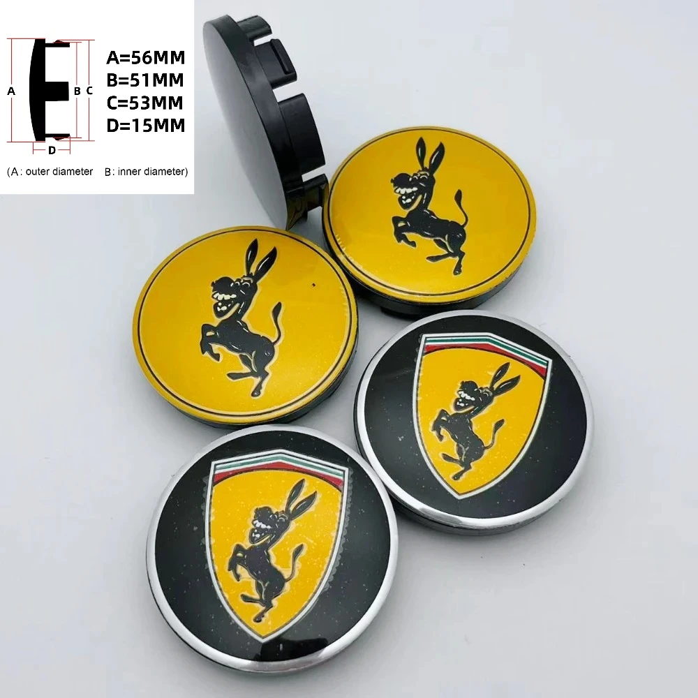 4pcs 56MM / 51MM I.D Car Wheel Center Caps With Donkey Logo Emblem Badge Wheel Hubcaps Hub Centre Cover Replace Car Accessories
4pcs 56MM / 51MM I.D Car Wheel Center Caps With Donkey Logo Emblem Badge Wheel Hubcaps Hub Centre Cover Replace Car Accessories