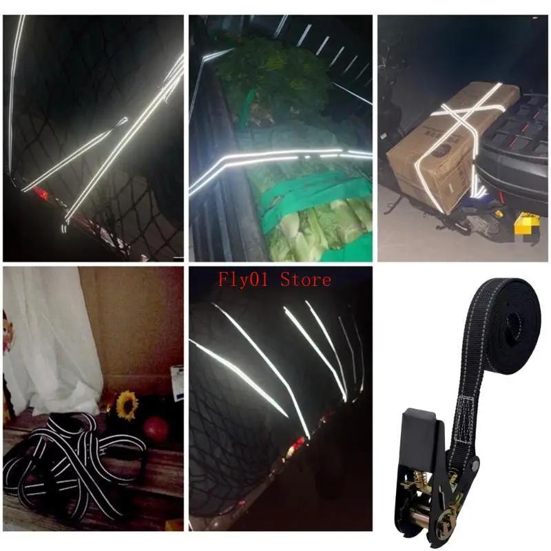 Ratchet Strap 800kg(1700lbs) Tensile Force Cargo Tie Down Strap for Easy Loads Securing HeavyDuty Roof Rack Cinchs Strap
Ratchet Strap 800kg(1700lbs) Tensile Force Cargo Tie Down Strap for Easy Loads Securing HeavyDuty Roof Rack Cinchs Strap