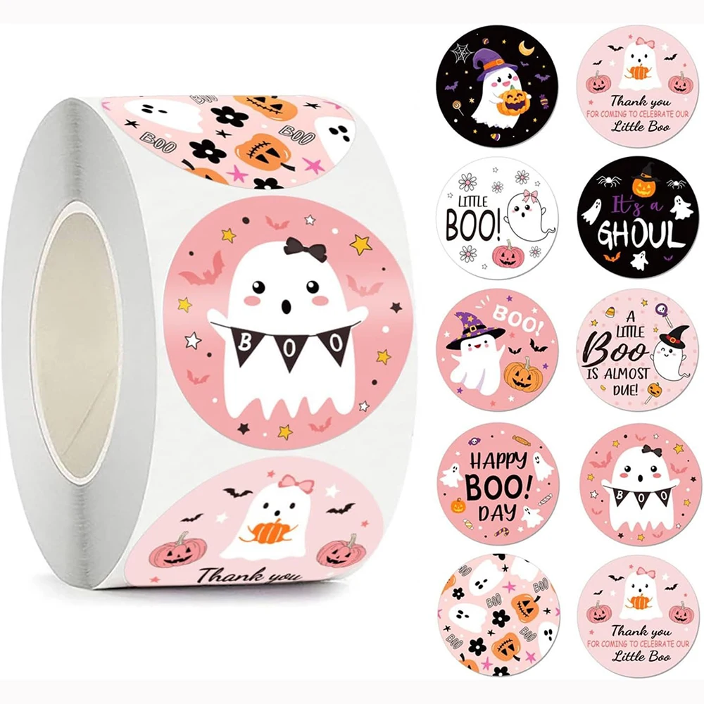 500Pcs Happy Halloween Adhesive Stickers DIY Gift Box Decoration Sealing Stickers
500Pcs Happy Halloween Adhesive Stickers DIY Gift Box Decoration Sealing Stickers