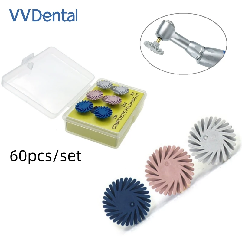 VV Dental Rubber Polisher 6PCS/Box 3 Colors Spiral Flex Brush Dentistry Instrument Wheel Composite Resin Polishing Brush
VV Dental Rubber Polisher 6PCS/Box 3 Colors Spiral Flex Brush Dentistry Instrument Wheel Composite Resin Polishing Brush