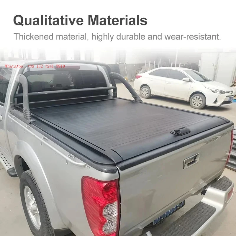 Retractable hard aluminum pickup truck bed cover for Wingle 5 Ranger
Retractable hard aluminum pickup truck bed cover for Wingle 5 Ranger