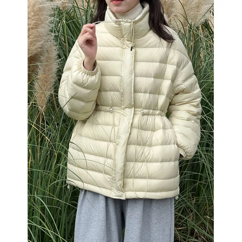 Johnature Korean 90% White Duck Down Warm Jacket For Women 2025 Winter Drawstring Waist Short Coats
Johnature Korean 90% White Duck Down Warm Jacket For Women 2025 Winter Drawstring Waist Short Coats